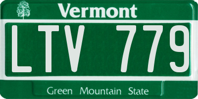 VT license plate LTV779