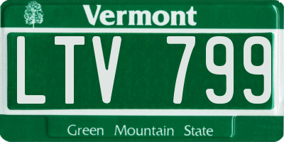 VT license plate LTV799