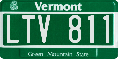 VT license plate LTV811
