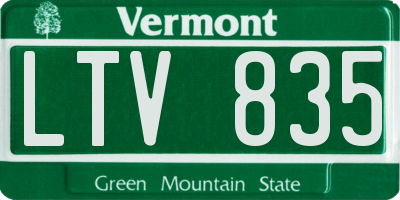 VT license plate LTV835