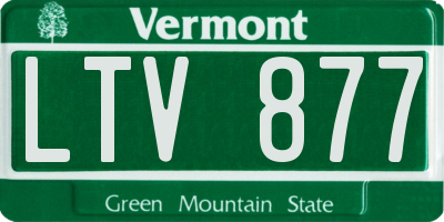 VT license plate LTV877