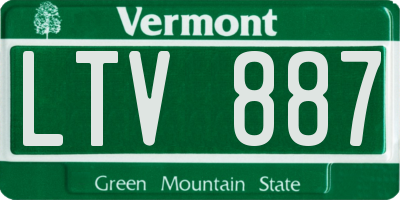 VT license plate LTV887