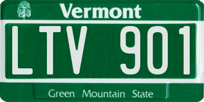VT license plate LTV901