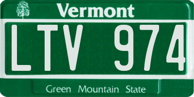 VT license plate LTV974
