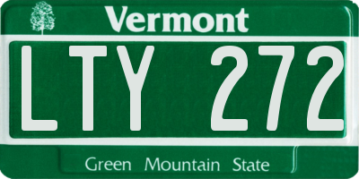 VT license plate LTY272
