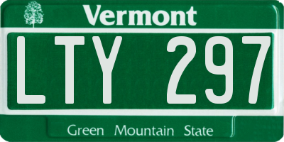 VT license plate LTY297