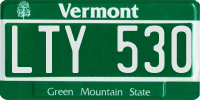 VT license plate LTY530