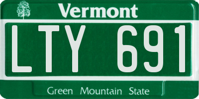 VT license plate LTY691