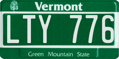 VT license plate LTY776