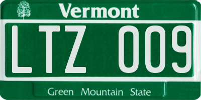 VT license plate LTZ009