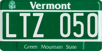 VT license plate LTZ050