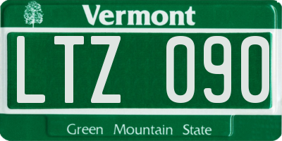 VT license plate LTZ090
