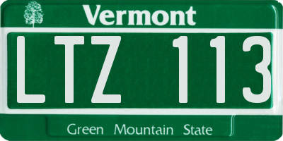 VT license plate LTZ113