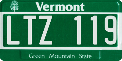 VT license plate LTZ119