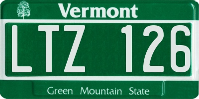 VT license plate LTZ126
