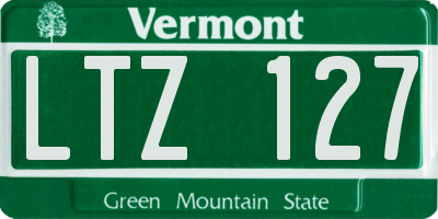 VT license plate LTZ127