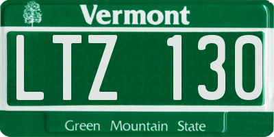 VT license plate LTZ130