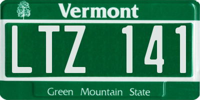 VT license plate LTZ141
