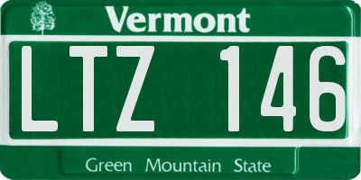 VT license plate LTZ146
