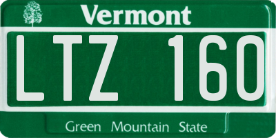 VT license plate LTZ160