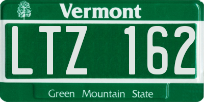 VT license plate LTZ162