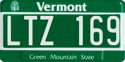 VT license plate LTZ169
