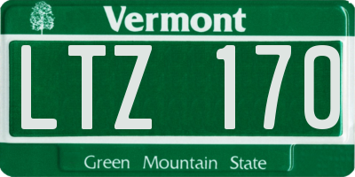 VT license plate LTZ170
