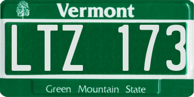 VT license plate LTZ173