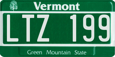 VT license plate LTZ199