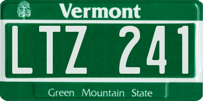 VT license plate LTZ241