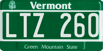 VT license plate LTZ260