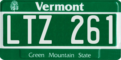 VT license plate LTZ261