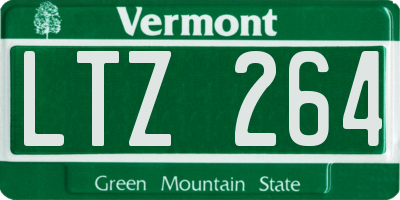 VT license plate LTZ264