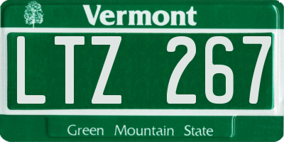 VT license plate LTZ267