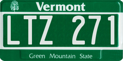 VT license plate LTZ271