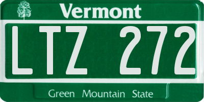 VT license plate LTZ272