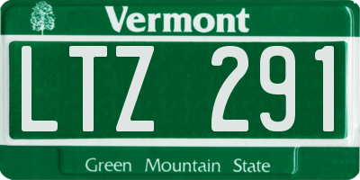 VT license plate LTZ291