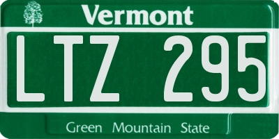 VT license plate LTZ295