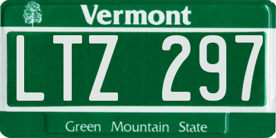 VT license plate LTZ297