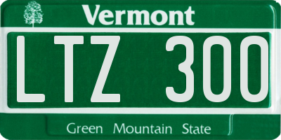 VT license plate LTZ300
