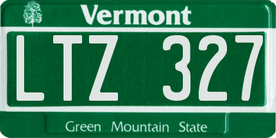 VT license plate LTZ327
