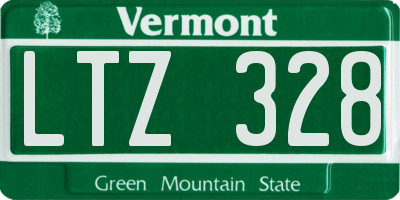 VT license plate LTZ328