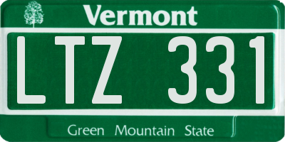 VT license plate LTZ331