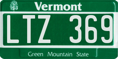 VT license plate LTZ369