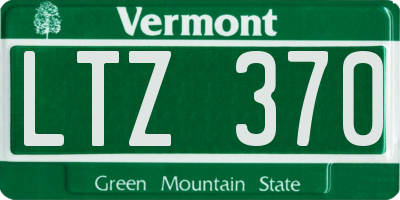 VT license plate LTZ370
