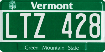 VT license plate LTZ428
