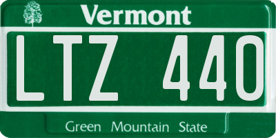 VT license plate LTZ440