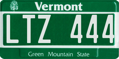 VT license plate LTZ444
