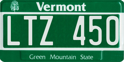 VT license plate LTZ450