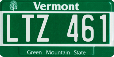 VT license plate LTZ461